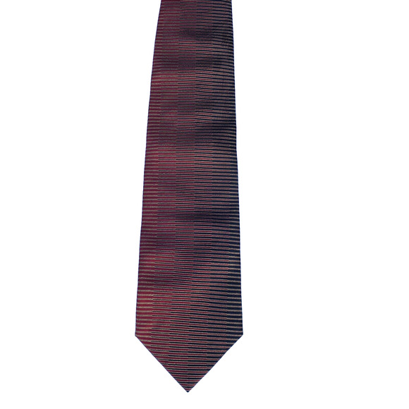 Silk Neck Tie Geometric Circles Stripes Vintage Retro Di Maggio Classic Korea - Picture 2 of 6